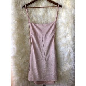 Shimmery light pink dress